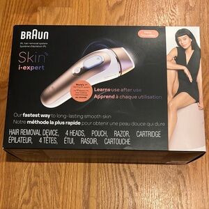 Braun Skin i-expert IPL Hair Removal Device - Silver and Black